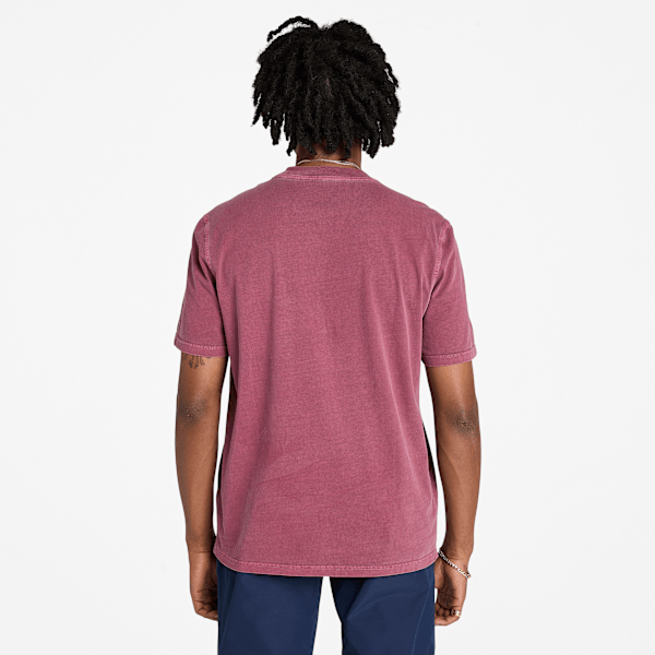 Timberland Merrymack River Chest Pocket T-Shirt Burgundy Men'S