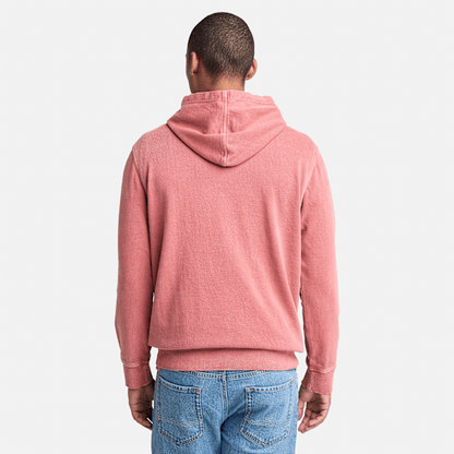 Timberland Merrymack River Garment Dye Hoodie Burnt Henna Men'S