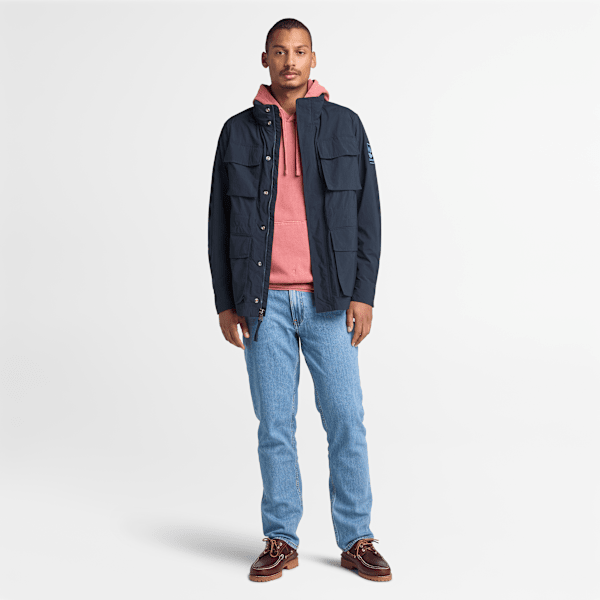 Timberland Merrymack River Garment Dye Hoodie Burnt Henna Men'S