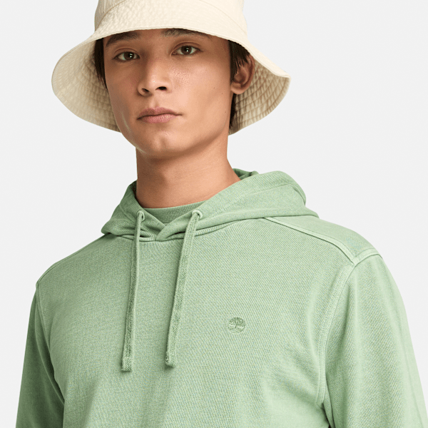 Timberland Merrymack River Garment Dye Hoodie Green Bay Men'S