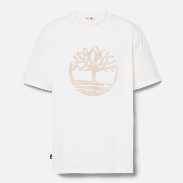 Timberland Merrymack River Garment Dye Logo Graphic T-Shirt Undyed Men'S