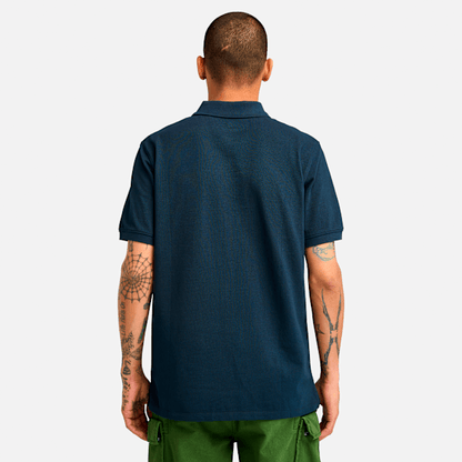 Timberland Millers River Short-Sleeve Pique Polo Shirt Dark Sapphire Men'S