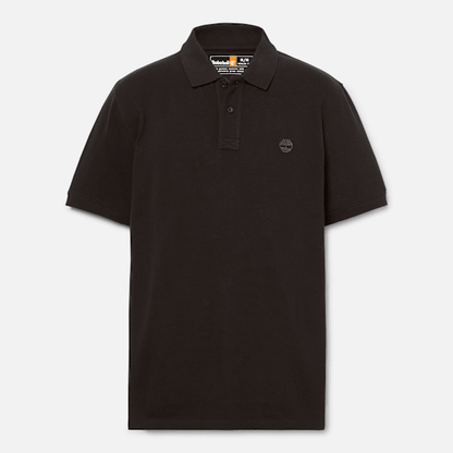 Timberland Millers River Short-Sleeve Pique Polo Shirt Black Men'S