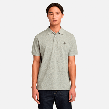 Timberland Millers River Short-Sleeve Pique Polo Shirt Medium Grey Heather Men'S