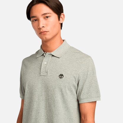 Timberland Millers River Short-Sleeve Pique Polo Shirt Medium Grey Heather Men'S