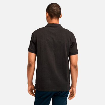 Timberland Millers River Short-Sleeve Pique Polo Shirt Black Men'S