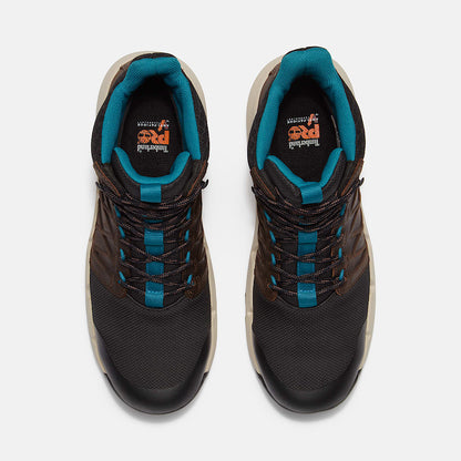 Timberland Men'S Morphix 6" Waterproof Composite Toe Work Boot Brown Full-Grain/Black