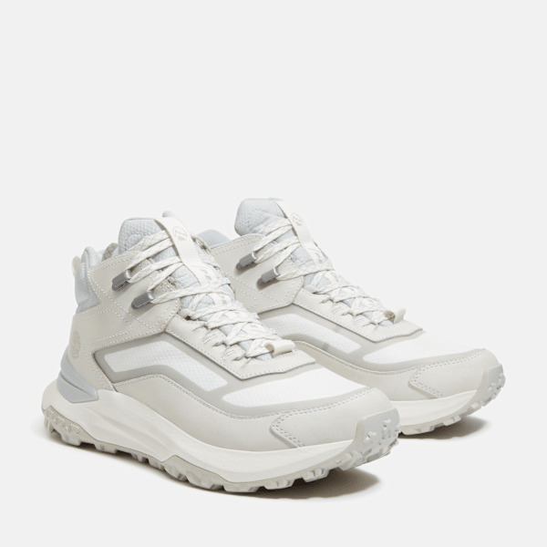 Timberland Motion Access Mid Lace-Up Waterproof Sneaker White Ripstop Men'S