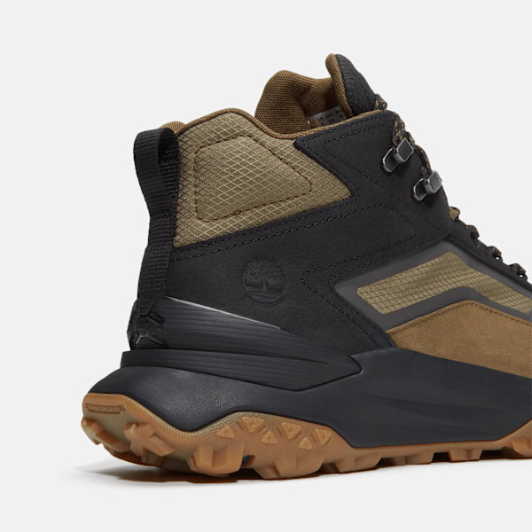 Timberland Motion Access Mid Waterproof Sneaker Olive Green Ripstop Men'S