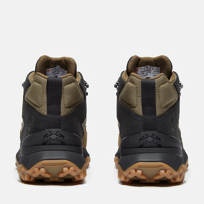 Timberland Men'S Motion Access Mid Waterproof Sneaker Olive Green Ripstop