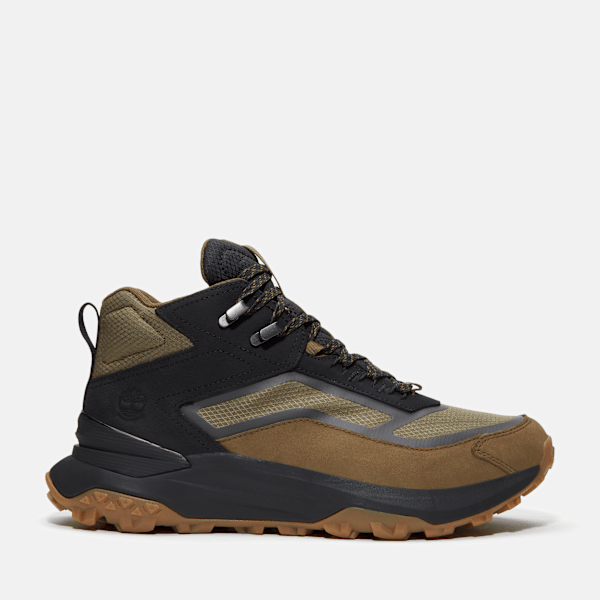 Timberland Motion Access Mid Waterproof Sneaker Olive Green Ripstop Men'S