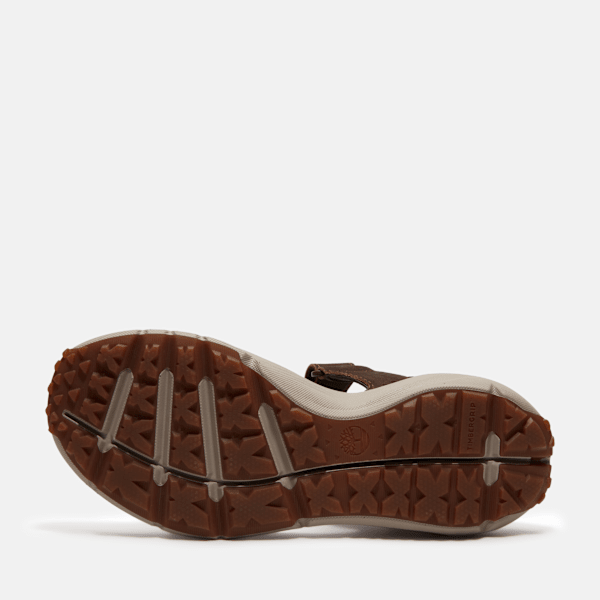 Timberland Motion Dune Backstrap Sandal Dark Brown Leather Men'S