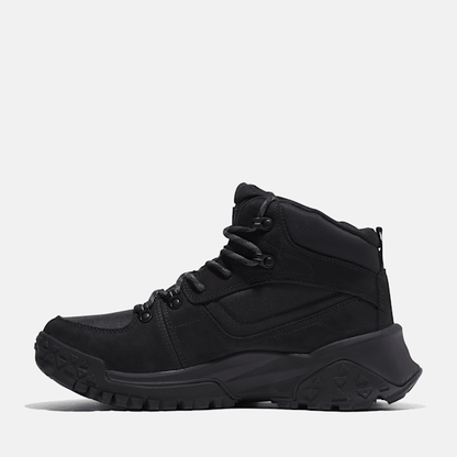 Timberland Motion Scramble Mid Lace-Up Waterproof Hiker Black Nubuck Men'S