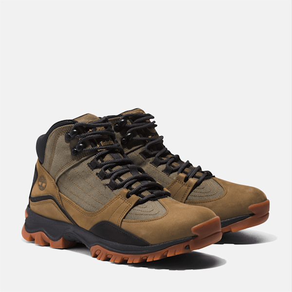 Timberland Mt Maddsen Mid Hiking Boot Olive Nubuck Men'S