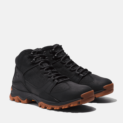 Timberland Mt Maddsen Mid Hiking Boot Black Full-Grain Men'S