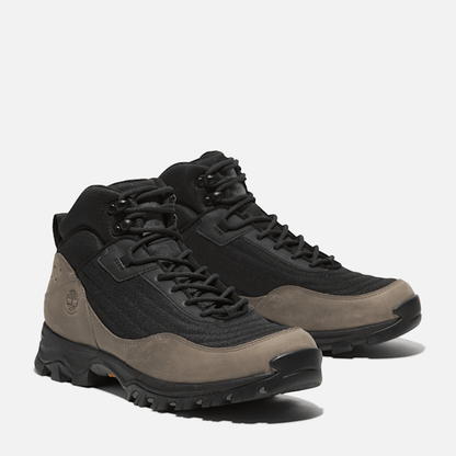 Timberland Mens Mt Maddsen Mid Waterproof Hiking Boot Black Mesh/Medium Grey