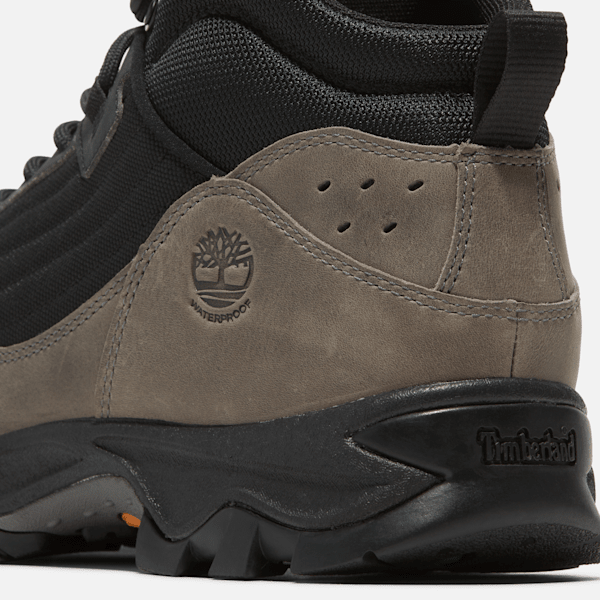 Timberland Mens Mt Maddsen Mid Waterproof Hiking Boot Black Mesh/Medium Grey