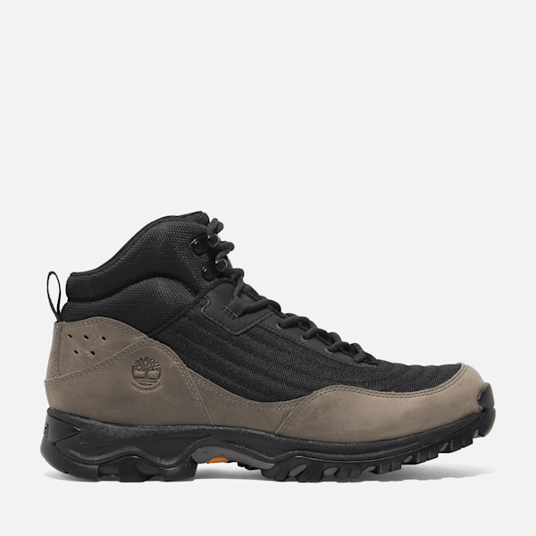 Timberland Mens Mt Maddsen Mid Waterproof Hiking Boot Black Mesh/Medium Grey