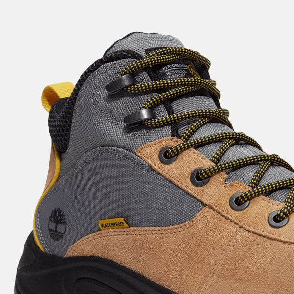 Timberland Mt Maddsen Peak Mid Waterproof Hiking Boot Medium Beige Suede Men'S