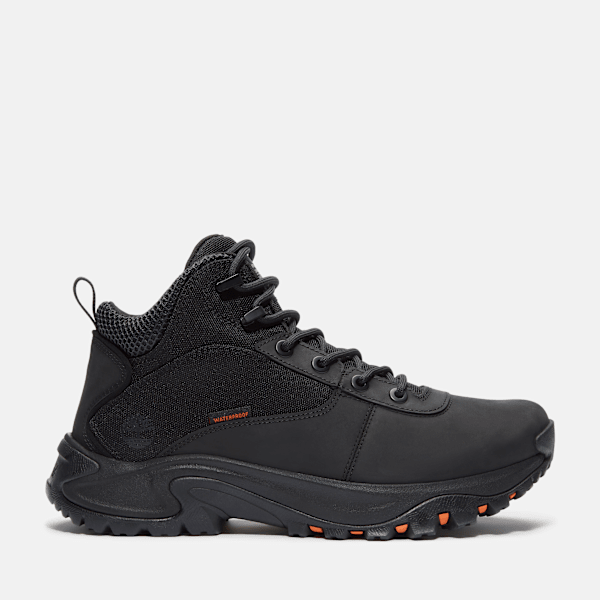 Timberland Mt Maddsen Peak Mid Waterproof Hiking Boot Black Full-Grain Men'S