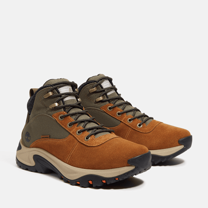 Timberland Mt Maddsen Peak Mid Waterproof Hiking Boot Medium Brown Suede Men'S