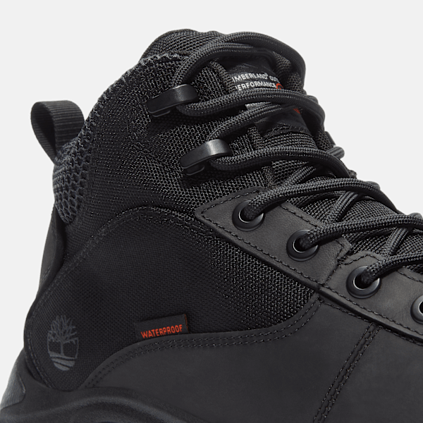 Timberland Mt Maddsen Peak Mid Waterproof Hiking Boot Black Full-Grain Men'S