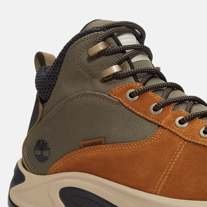 Timberland Mt Maddsen Peak Mid Waterproof Hiking Boot Medium Brown Suede Men'S