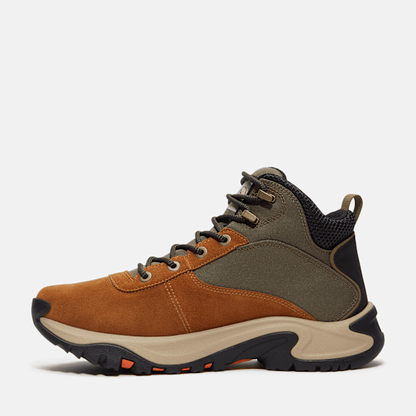 Timberland Mt Maddsen Peak Mid Waterproof Hiking Boot Medium Brown Suede Men'S