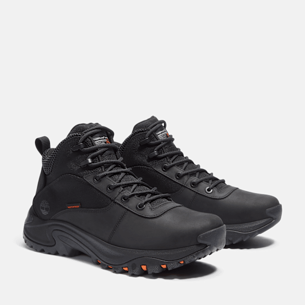 Timberland Mt Maddsen Peak Mid Waterproof Hiking Boot Black Full-Grain Men'S