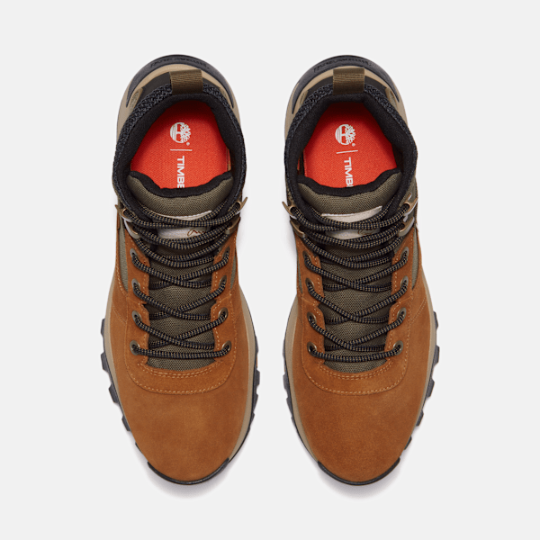 Timberland Mt Maddsen Peak Mid Waterproof Hiking Boot Medium Brown Suede Men'S