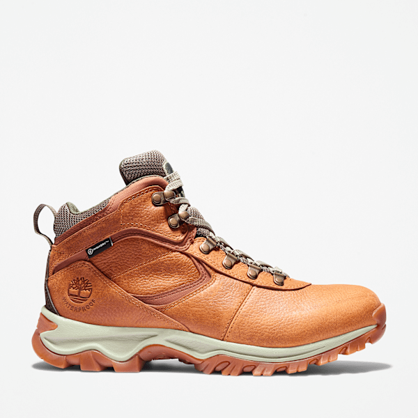 Timberland Mt Maddsen Waterproof Hiking Boot Light Brown Full-Grain Men'S