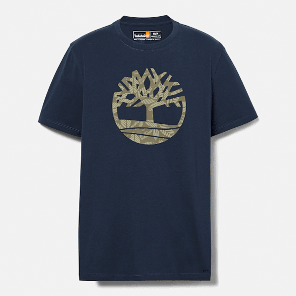 Timberland Northwood Floral T-Shirt Navy Men'S
