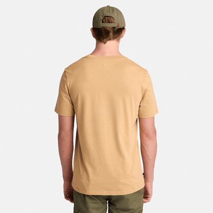 Timberland Northwood Floral Tree Logo Short-Sleeve T-Shirt Light Wheat Men'S