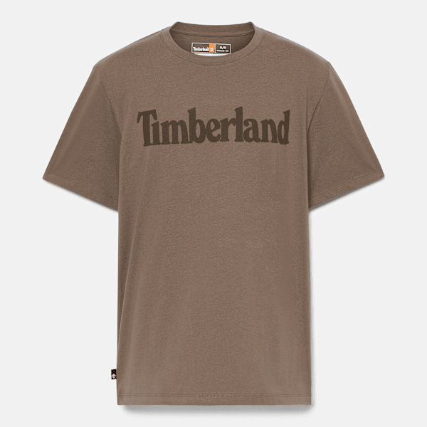 Timberland Northwood Logo Short-Sleeve T-Shirt Medium Brown Men'S