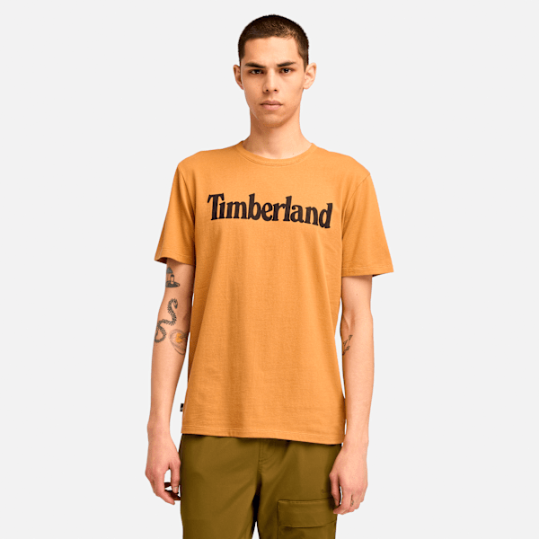 Timberland Northwood Logo Short-Sleeve T-Shirt Wheat Men'S