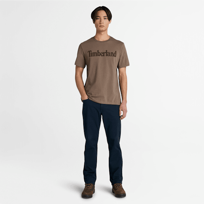 Timberland Northwood Logo Short-Sleeve T-Shirt Medium Brown Men'S
