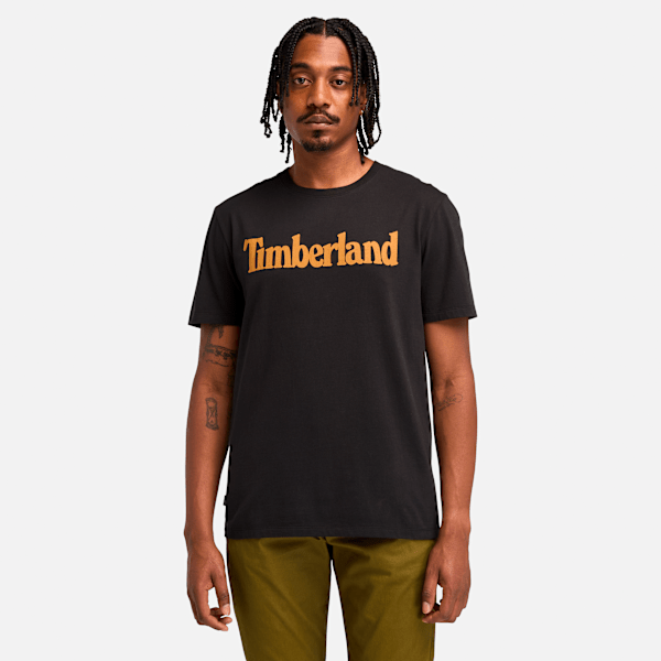 Timberland Northwood Logo Short-Sleeve T-Shirt Black Men'S