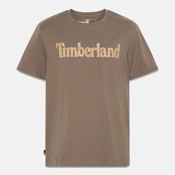 Timberland Northwood Logo Short-Sleeve T-Shirt Medium Brown Men'S