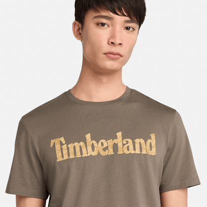 Timberland Northwood Logo Short-Sleeve T-Shirt Medium Brown Men'S