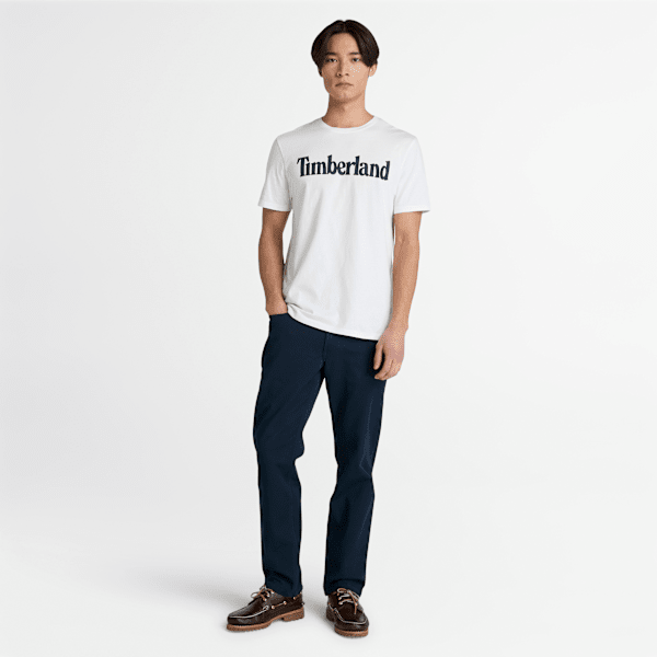 Timberland Northwood Logo Short-Sleeve T-Shirt White Men'S