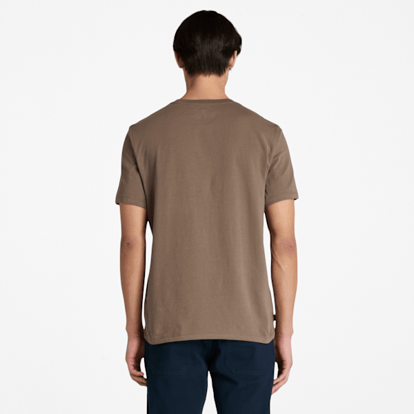 Timberland Northwood Logo Short-Sleeve T-Shirt Medium Brown Men'S