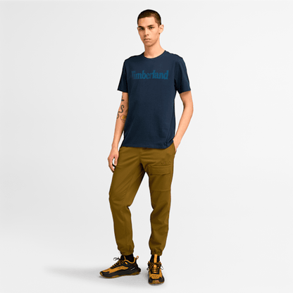 Timberland Northwood Us Wordmark Logo Short Sleeve T-Shirt Dark Sapphire/Dark Denim Men'S