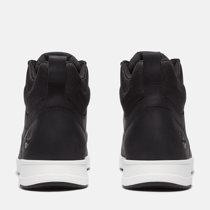 Timberland Mens Parker Street High-Top Sneaker Black Full-Grain