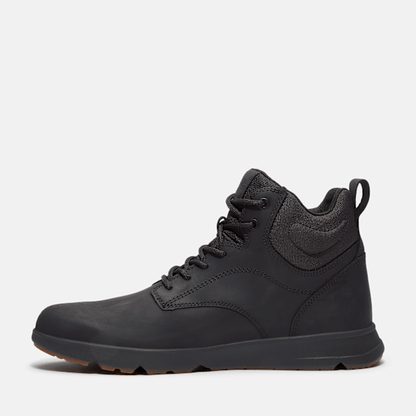 Timberland Mens Parker Street High-Top Sneaker Black Full-Grain