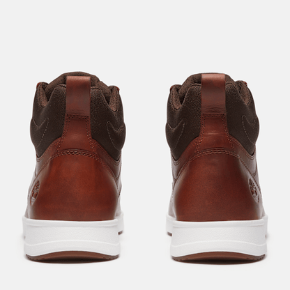 Timberland Mens Parker Street High-Top Sneaker Rust Full-Grain