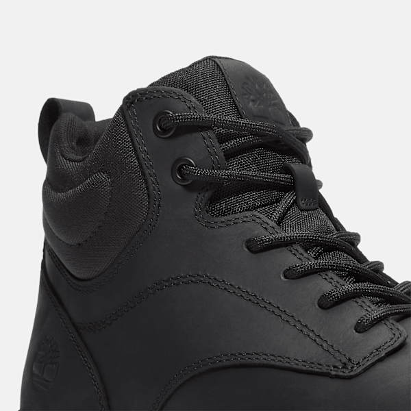Timberland Mens Parker Street High-Top Sneaker Black Full-Grain