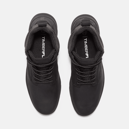 Timberland Mens Parker Street High-Top Sneaker Black Full-Grain