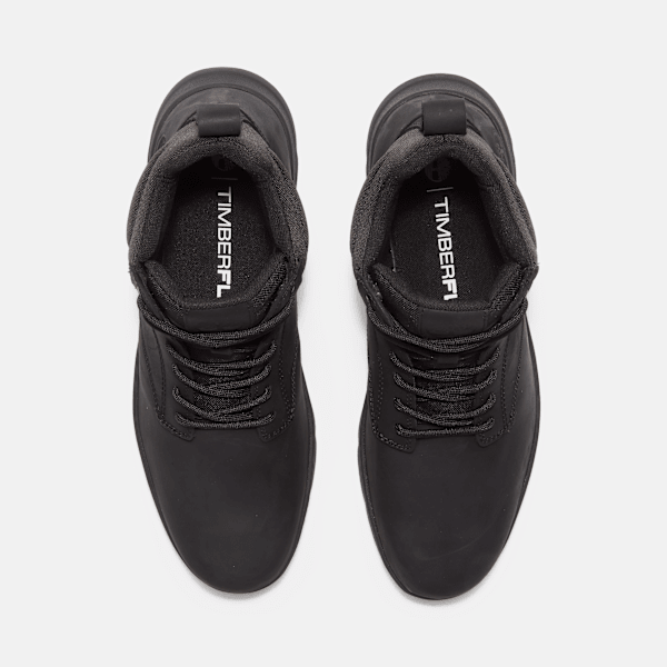 Timberland Mens Parker Street High-Top Sneaker Black Full-Grain