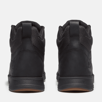 Timberland Mens Parker Street High-Top Sneaker Black Full-Grain