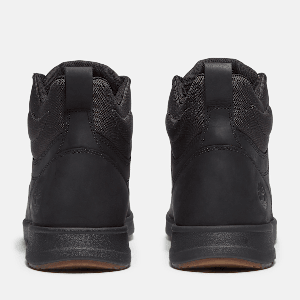 Timberland Mens Parker Street High-Top Sneaker Black Full-Grain